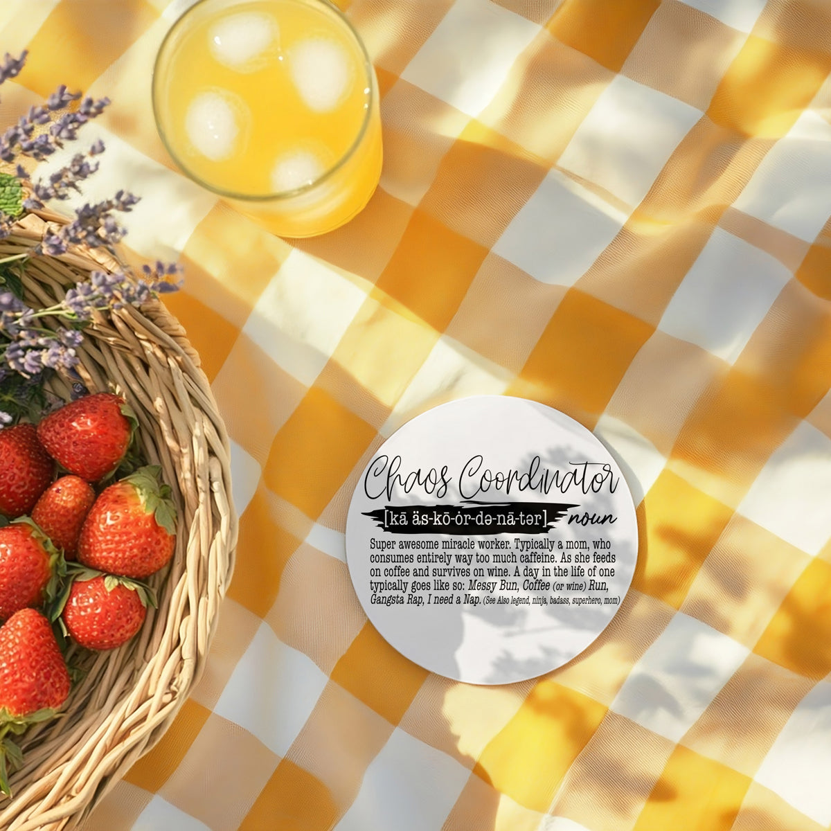 Chaos Coordinator Definition humor gift ideas for moms. 
Durable home accessories
Protected base coasters
Non-slip definition coasters
Mix and match sets
Build your own coaster set